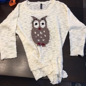Sweater with owl